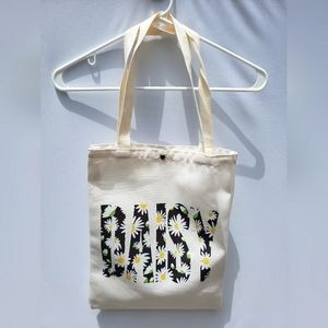 Princess Floral Daisy Canvas Tote Bag New With Tags